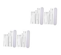 Baluue 4juegos Kit De Herramientas De Eliminación De Cera De Oído De Inoxidable Médico De Caja Eficaz Para Limpieza De Cerumen Adultos