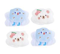 Baluue 4piezas Banda De Muñeca Absorbente De Agua Para Lavado Facial Muñequera Portátil De Cuidado De Accesorio De Para Mujeres y