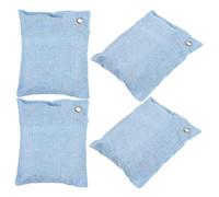 Baluue 4piezas Bolsas Purificadoras De Aire Bambú Filtro De Activado Para Desodorizar Zapatos y Armarios Domésticos Absorbentes De Olores Para Interiores