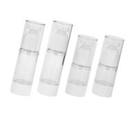 Baluue 4piezas Botellas De Viaje Transparentes De Cosméticos Botellas Vacías Para Loción Perfume y Champú y Reutilizables y