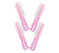 Baluue 4piezas Peine De Peluca De Acero Inoxidable De Peine Desenredante Para Estilo De Pelucas y Peluquería Para Mantenimiento De Cabello Sintético y Natural
