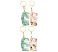 Baluue 4piezas Peine De Viaje De Peine De Dientes Anchos Para Desenredar Cabello Rizado y Organizar Claves Diseño Compacto y Estiloso Para Llevar El Bolsillo o Bolso