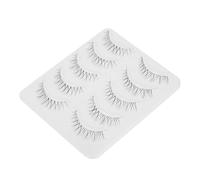 Baluue 5 Pares rizador de pestañas postizas pegarse en las pestañas las pestañas postizas cejas postizas pestañas falsas pestañas postizas para bailar pestañas densas fibra química