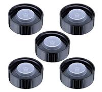 Baluue 5 Piezas Cubierta De Baquelita Tapones De Rosca Para Botellas De Vidrio Tapas De Gruñidor Tapa De Policono Botella Redonda Botella De Vidrio Casa De Molusco