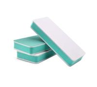 Baluue 5 Piezas de Bloques Pulidores de Uñas de Esponja Verde de 2 Vías 4 Texturas Diferentes para Uso Profesional en Salón Casa, Fáciles de Usar y Duraderos