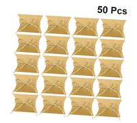 Baluue 50 Piezas Caja De Papel Kraft Para Dulces Cajitas De Papel Kraft Con Forma De Almohada Contenedor De Obsequio Para Fiestas y Decoración Del Hogar