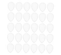 Baluue 50 Piezas Glass Nail Display Beads Transparent Waterdrop-shaped Glass Color Samples For Manicure And DIY Nail Art Showcase