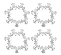 Baluue 50 Piezas Placas de Armadura Metálicas Plateadas 2,7x2,7 Cm para Manualidades Medievales Bricolaje, Materiales para Fabricar Armaduras, Accesorios Cosplay Disfraz