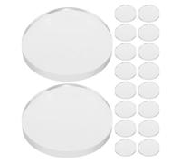 Baluue 50 Unidades Unidades Protectores Antideslizantes para Mesa de Vidrio Almohadillas Adhesivas Transparentes de Silicona Topes Suaves para Muebles y Estantes Fáciles de Instalar y