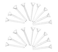 Baluue 500 Piezas Postes de Pendientes para Hacer Joyas Kit para Hacer Pendientes Plástico Transparente 3mm Gemas de Imitación Suministros para Joyería DIY Reutilizable
