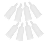 Baluue 50piezas Tapón Gotera Para Ampolla De Plástico Transparente Tapa Dispensadora Con Embudo Para Dispensar Líquidos Aceites Esenciales y Proyectos De Bricolaje