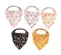 Baluue 5piezas Pañuelos De Flores Cabeza Accesorios Cabello Para Mujeres Diademas Suaves y Ajustables