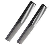 Baluue 5piezas Peines de Plástico Antiestáticos para Peluquería Peine de Corte de Doble Cara de Dientes para Salones Profesional Antiestático para Uso Hoteles