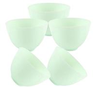 Baluue 5piezas Tazones De Silicona Para De Máscaras Diy Utensilios De Prácticos y Portátiles y Tratamientos Faciales