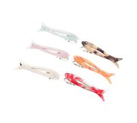 Baluue 6 Piezas Clip Cabello de Acetato Diseño de Pez Pequeño, Accesorio Dulce para Niñas, Adecuado para Sujetar Flequillos, en Colores,