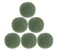 Baluue 6 Piezas Espuma Floral Húmeda y Seca Redonda 12 CM Bloques de Esponja para Arreglos Soporte Floral Reutilizable para Manualidades Decoración Hogar Oficina y Eventos