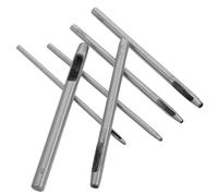 Baluue 6 piezas Sacabocados Cuero Redondos Huecos de Acero Herramientas de Perforación Precisas para Cinturones y Correas Kit Portátil para Proyectos DIY de Artesanía Cuero