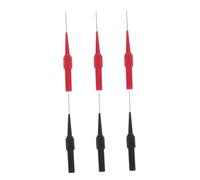 Baluue 6 Puntas de Prueba para Multímetro Conector Banana de 4 MM Sonda Perforadora de Alambre Roja y Negra Kit de 6 Piezas para Pruebas Eléctricas y Detección de Metales