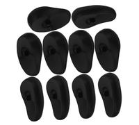 Baluue 6pares Orejeras De Silicona Para Teñir El Cabello Protectores Auditivos Para Peluquería y Hogar Negro Cómodas Para Duchas