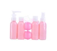 Baluue 6piezas Botella Spray Pulverizador Viaje Set De Perfume Champú Loción Emulsión Ligero y Compacto
