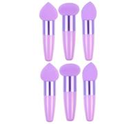 Baluue 6piezas Esponjas De Maquillaje Para Mujeres Pinceles De Maquillaje Forma De Corazón Aplicadores Suaves y Flexibles Para Base y Colorete De Cosméticos Para Aplicación