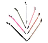 Baluue 7 Piezas de Maquillaje Peine y Cepillo de Nylon de Doble Punta para Cejas y Pestañas y Precisión Suaveza para Maquillaje de y