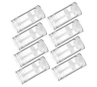 Baluue 8 Botellas de Plástico Blanco de 30 Ml para Desodorante y Bálsamo Labial, Portátiles y Ligeras Cierre Giratorio, Ideales para Uso Personal y Recarga Fácil