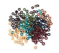 Baluue 800piezas Rings for Dreadlocks Wooden Hair Beads for Hair Extensions Hollow Braid Rings Creative Accessories