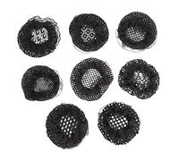 Baluue 8piezas Cabello Elástica Para Mujeres Malla Transpirable Para Danzar Sujeción De Moño Accesorio Práctico Para Ejercicio y Actuaciones