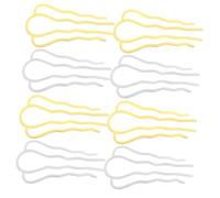 Baluue 8piezas Horquillas De Moño Metálicas Para Mujeres Accesorios De Pelo Retro Dientes Clips Para Peinados Para Decoración De Cabello Fiestas