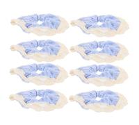 Baluue 8piezas Lazo Cabello Coleteros de Encaje Elásticos para Niñas Estilo Bohemio Decorativos para Cabello y Grueso Accesorios de Peinado