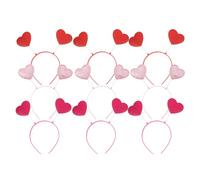 Baluue 9 Piezas vestir diadema tocado de fiesta Accesorios para el cabello en forma de corazón diadema del día de san valentín accesorios para el cabello del día de san valentín