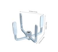 Baluue Accesorio Mezclador para Taladro Eléctrico Cabezal de Paleta Plana de Aleación de Aluminio Repuesto para Mezcladora de Cemento Portátil Accesorio de Paleta para Mortero y