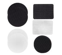 Baluue Adhesivos Antideslizantes para Alfombras y Muebles 25 Pares Pegatinas Fijas de PVC Mezcla de Formas y Colores Cuadrados Negro/Blanco y Redondos Negro/Blanco Fijación sin