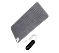 Baluue Almohadilla para Aliviar Muscular 60x30 Cm Térmica Lavable Eléctrica Multifuncional Franela y Cable de Cobre en Espalda y Abdomen