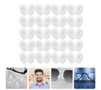 Baluue Almohadillas Nasales Antideslizantes para Gafas 20 Pares de Silicona Transparente Tamaño Pequeño Cojines Nasales Cómodos para Reparación y Ajuste Seguro el Puente Nasal