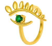 Baluue Anillo Elegante y Moderno de Mal de Ojo Circón para Mujer Aleación Resistente y Diseño Único Adecuado para Fiestas de Disfraces y Uso Diario