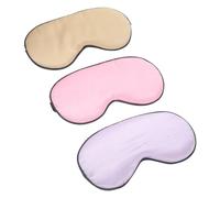 Baluue Antifaz Vision Extraocular Máscara para Dormir 3 Piezas, Poliéster y Pp Cotton, Cómoda y Opaca, Adecuado para Estudiantes y Oficina Color Aleatorio