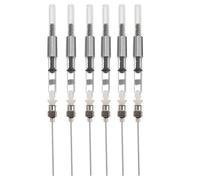 Baluue Asistente de Llenado de Tinta para Pluma Estilográfica, 6 Piezas de Acero Inoxidable y Plástico, Compatible Diámetros 3.4 y 2.6 Mm, Herramienta de Recarga para Estudiantes