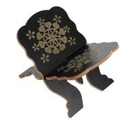 Baluue Atril para Libros de Madera Negra Multifuncional Soporte Desmontable para Libros de Oración y Cocina Estante Vintage Portátil para Hogar Oficina y Escuela