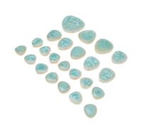 Baluue Azulejos Decorativos de Cerámica Verde 100 G para Manualidades Bricolaje y Decoración del Hogar Fragmentos de Mosaico para Proyectos DIY y Arte Creativo