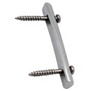 Baluue Barra de Retención para Cuerdas de Guitarra Eléctrica, Accesorio Metálico Plateado Tornillos Incluidos, Pieza Estable para Mantener Afinación, Compatible Guitarra Doble Trémolo,