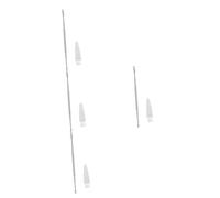 Baluue Bastoncillos Bebe 4 Piezas Cuchara De Oreja En Espiral Recogedor De Cera Del Oído Irrigación Del Oído Herramienta Para Cerumen Púas De Oreja Herramienta Espiral Oreja Acero Inoxidable Silver