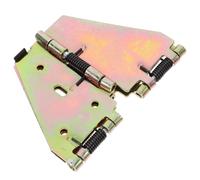 Baluue Bisagra de Mesa de Hierro Grande 180° Plegable para Muebles, Bisagra para Solapa de Mesa Extensible, Herraje Resistente para Muebles de Comedor Portátil