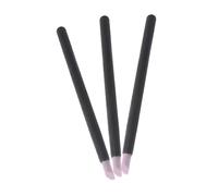 Baluue Bolígrafo para Decoración de Uñas Cabezal de Cuarzo Negro, Herramienta Ergonómica para Eliminación de Piel Muerta, Pack de 3 Piezas Adecuado para Manicura Profesional