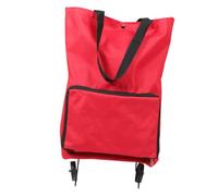 Baluue Bolsa de Compras con Ruedas Plegable y Carrito Auxiliar Ligero con Gran Capacidad para Alimentos y Snacks Uso Diario y Viajes