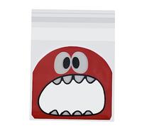 Baluue Bolsas Autoadhesivas Para Galletas De Plástico De Dibujos Animados 300 Piezas 13x10 Cm Sellado Hermético Fiestas Obsequio Diversión Niños