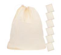 Baluue Bolsas para Cocinar Sopa Reutilizables Cordón 20 Unidades de Estopilla de Algodón 16X13 CM Filtro de Malla Fina para Especias y Té Suelto Bolsas Multiusos para Cocina Diaria