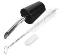 Baluue Boquilla de Extensión para Tetera de Acero Inoxidable Accesorio Portátil Negro para Hervidor de Agua Tubo Alargador Compacto para Café y Té en Exteriores Fácil Limpieza y