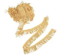 Baluue Borla Decorativa de Flecos para Bandera Ribete de Tela de Poliéster de 115 Metros Accesorio DIY para Manualidades Costura y Decoración de Cortinas y Prendas